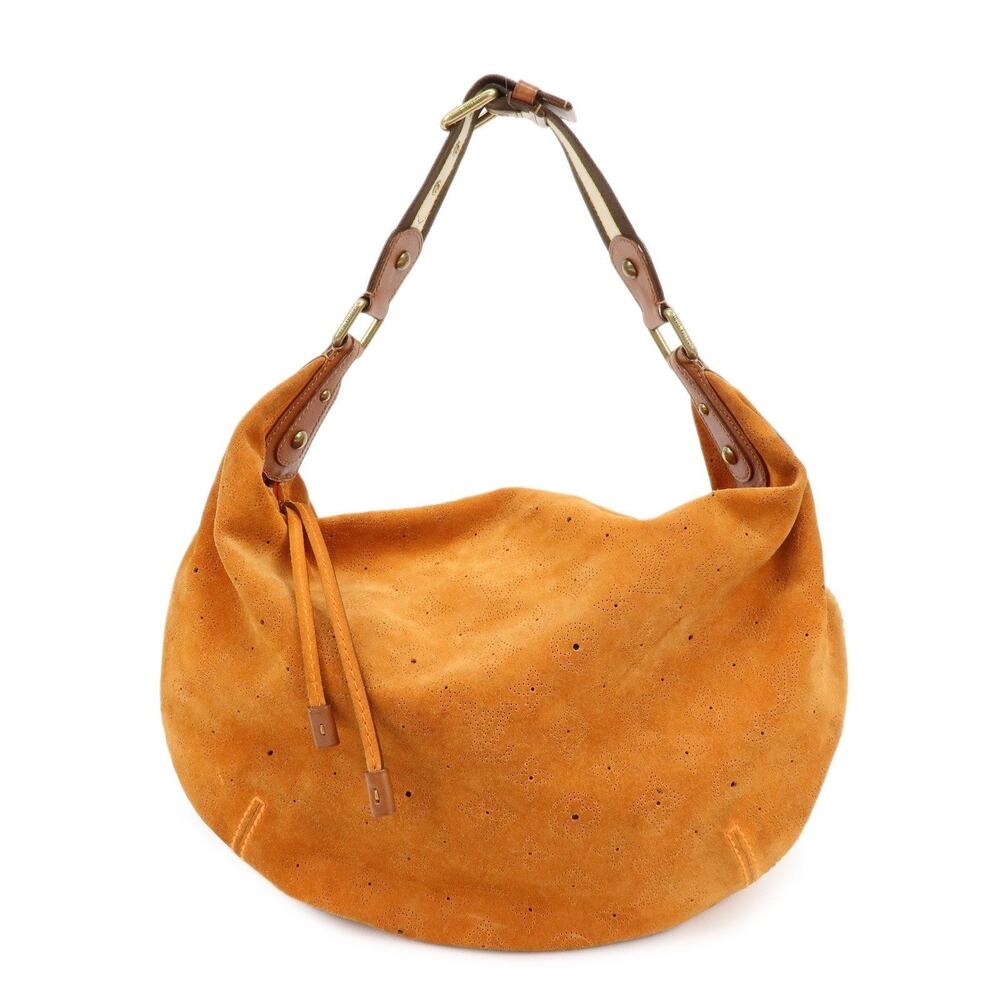 Louis Vuitton Monogram Onata GM Suede Hobo Bag Orange